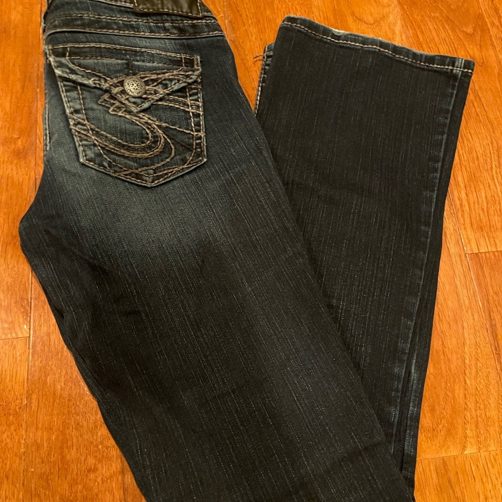Silver Jeans Women's Dark Blue Boot Cut Jeans 26x32